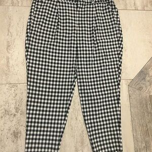 Torrid Black and White Checkered Pants